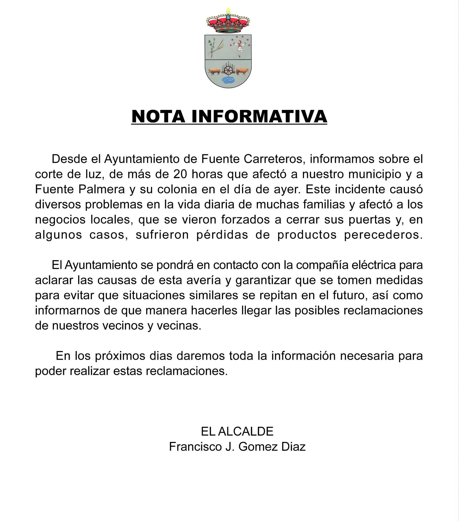 Nota informativa